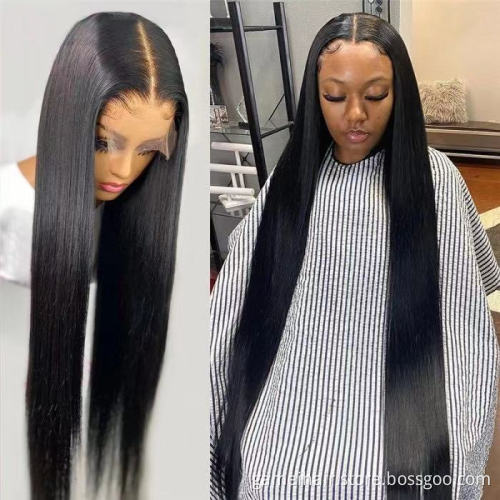 Best sellers Straight Human Hair Hd Full Lace Frontal Closure Wig Raw Brazilian Virgin Natural Hair Glueless Lace Front Wig